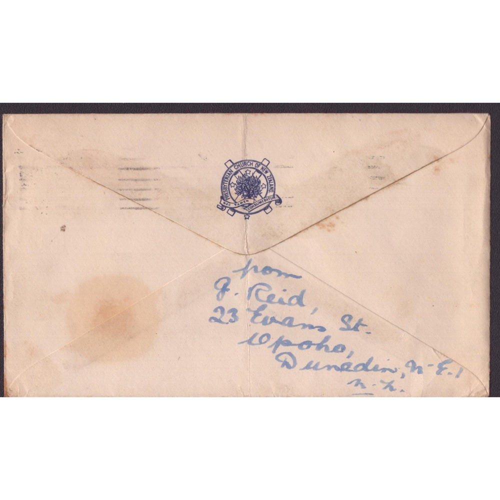 1948 New Zealand Otago Southland Centennial Cover Knox College Dunedin Postmark - Picture 2 of 2